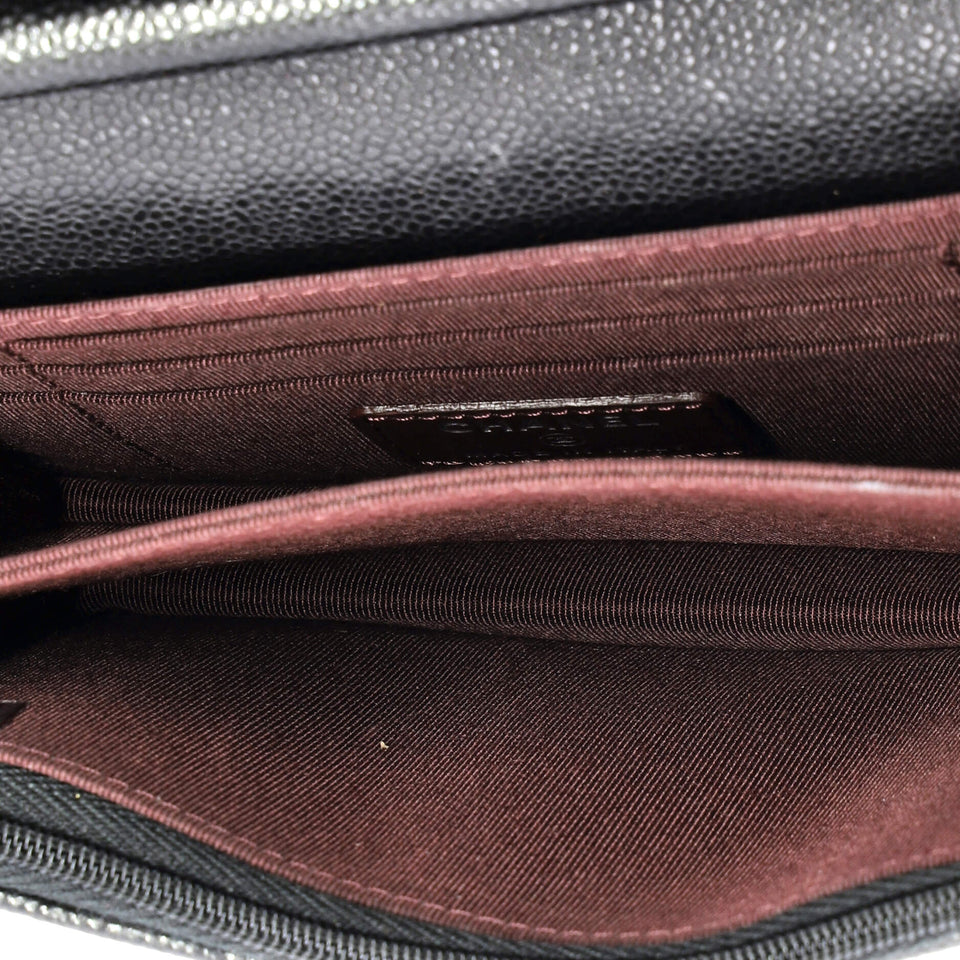 Wallet on Chain Quilted Caviar Mini