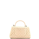 Coco Top Handle Bag Quilted Caviar Small