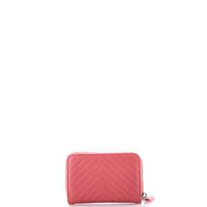 CC Zip Coin Purse Chevron Caviar Small