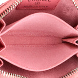 CC Zip Coin Purse Chevron Caviar Small