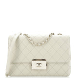 Beauty Lock Flap Bag Quilted Sheepskin Large