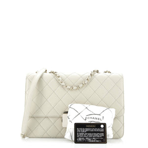 Beauty Lock Flap Bag Quilted Sheepskin Large