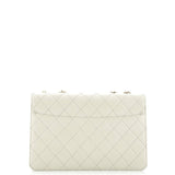 Beauty Lock Flap Bag Quilted Sheepskin Large