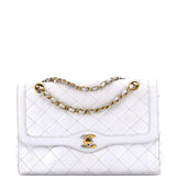 Vintage Two Tone CC Flap Bag Quilted Lambskin Medium