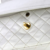 Vintage Two Tone CC Flap Bag Quilted Lambskin Medium