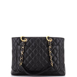 Grand Shopping Tote Quilted Caviar