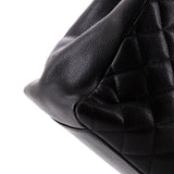 Grand Shopping Tote Quilted Caviar