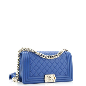Boy Flap Bag Quilted Calfskin Old Medium