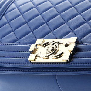 Boy Flap Bag Quilted Calfskin Old Medium