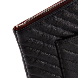 O Case Clutch Chevron Caviar Medium