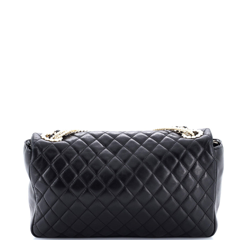 Westminster Pearl Chain Flap Bag Quilted Lambskin Medium