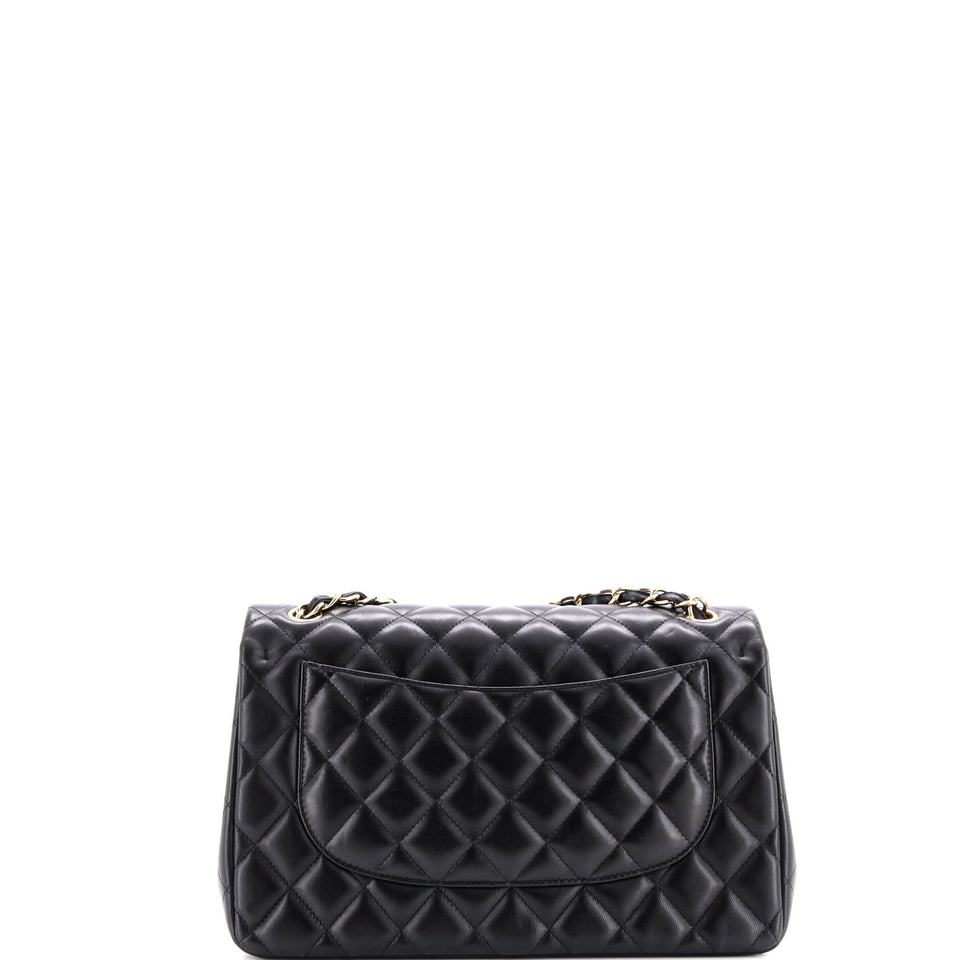 Classic Double Flap Bag Quilted Lambskin Jumbo