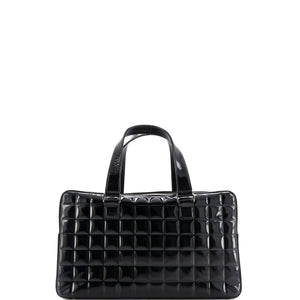 Chocolate Bar CC Bowler Bag Quilted Patent Large