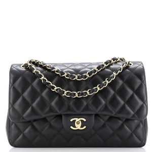 Classic Double Flap Bag Quilted Lambskin Jumbo