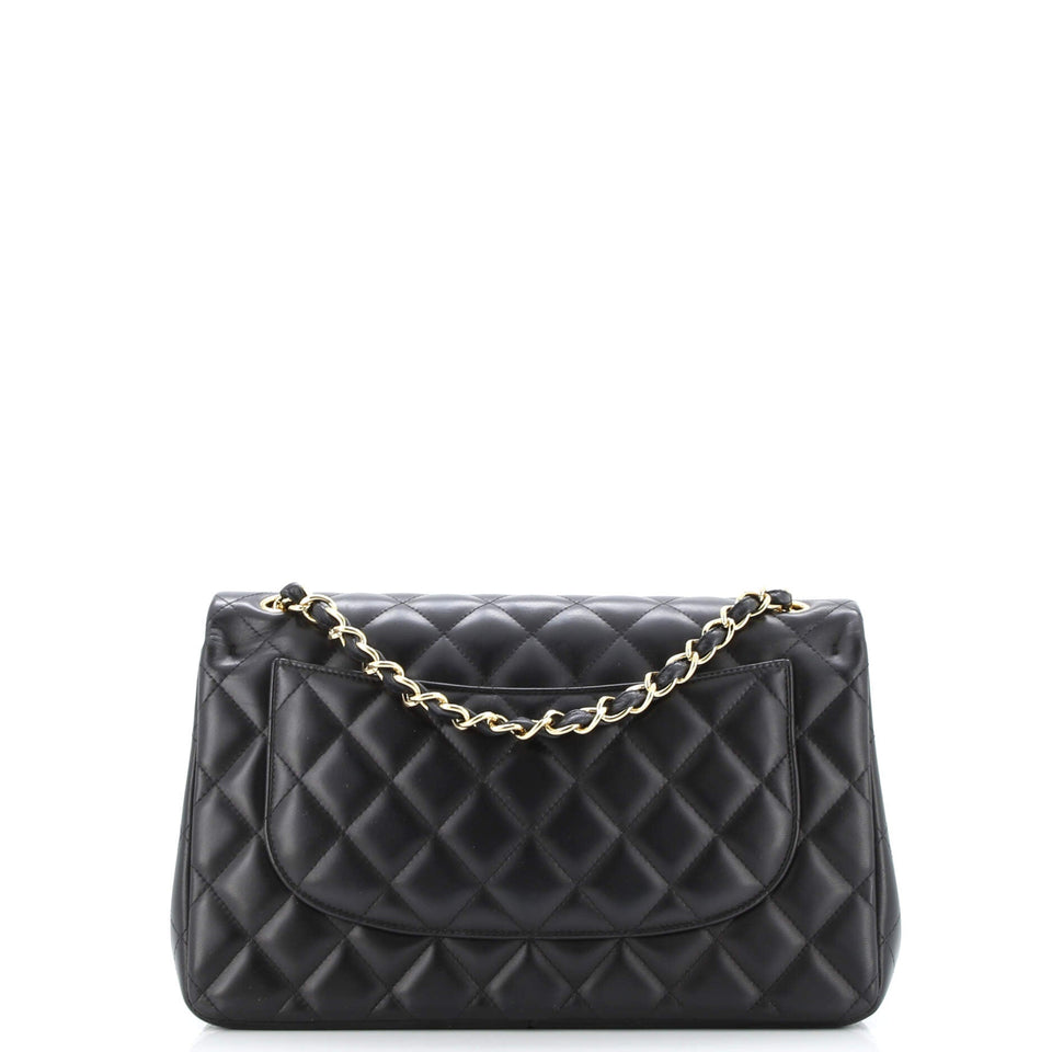 Classic Double Flap Bag Quilted Lambskin Jumbo