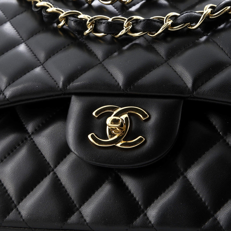 Classic Double Flap Bag Quilted Lambskin Jumbo