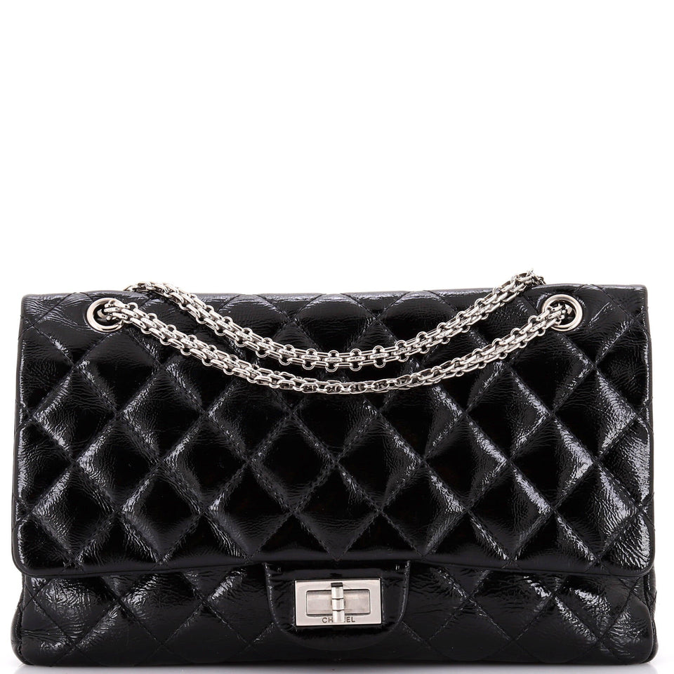 Reissue 2.55 Flap Bag Quilted Crinkled Patent 227