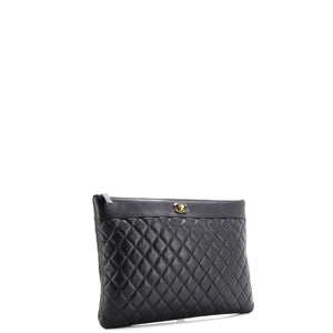 Mademoiselle Vintage O Case Clutch Quilted Sheepskin Large