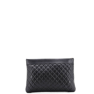 Mademoiselle Vintage O Case Clutch Quilted Sheepskin Large