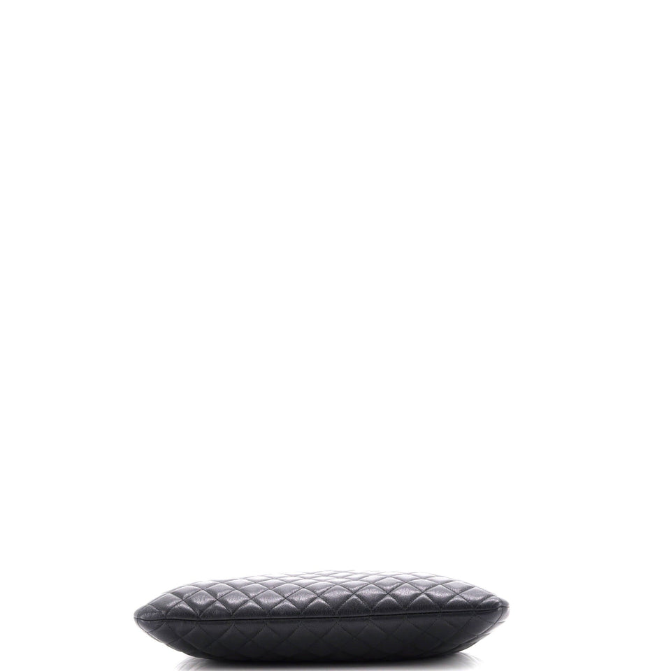 Mademoiselle Vintage O Case Clutch Quilted Sheepskin Large