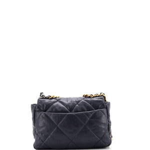 19 Flap Bag Quilted Leather Large