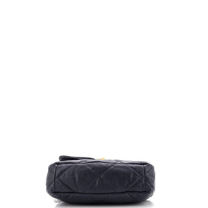 19 Flap Bag Quilted Leather Large