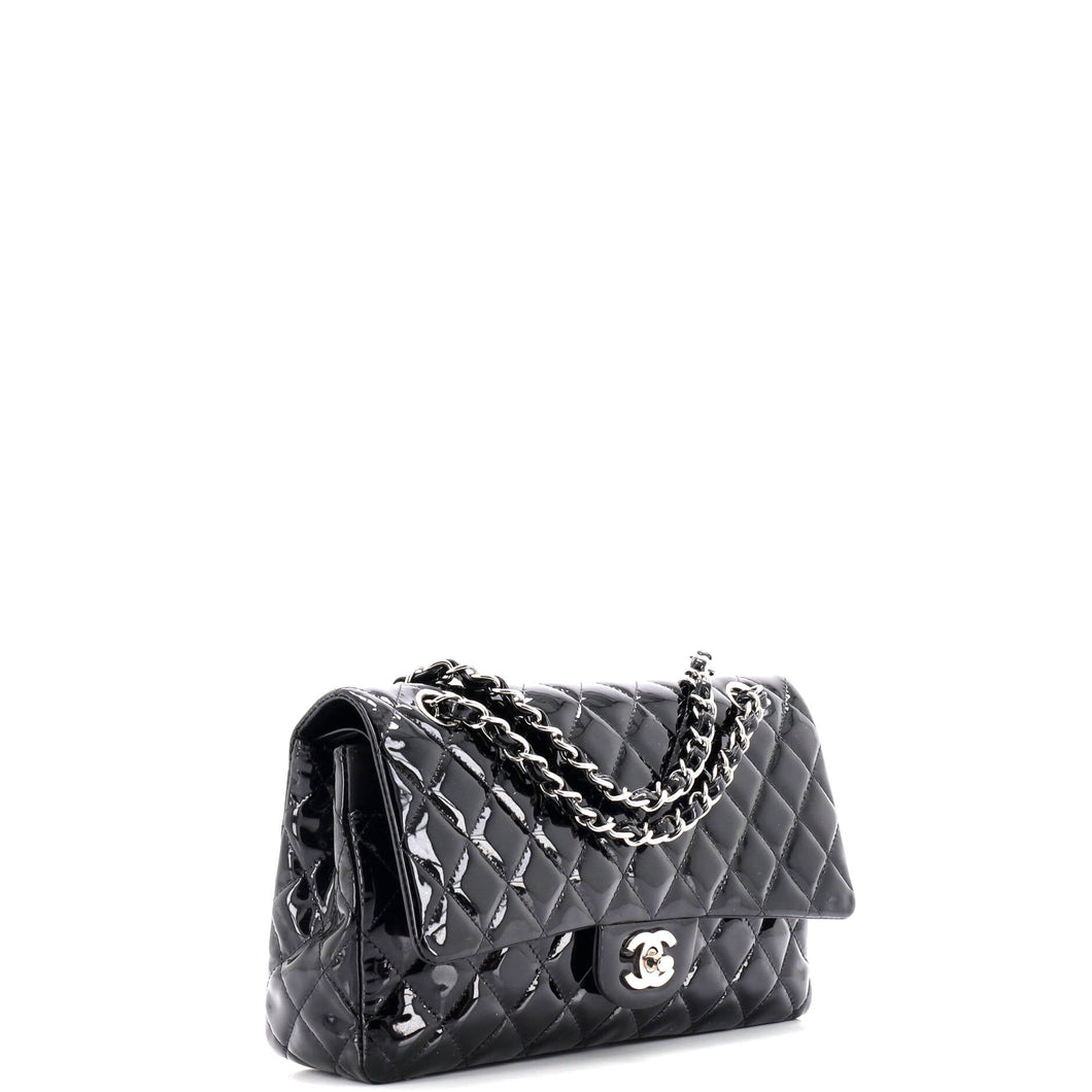 Classic Double Flap Bag Quilted Patent Medium