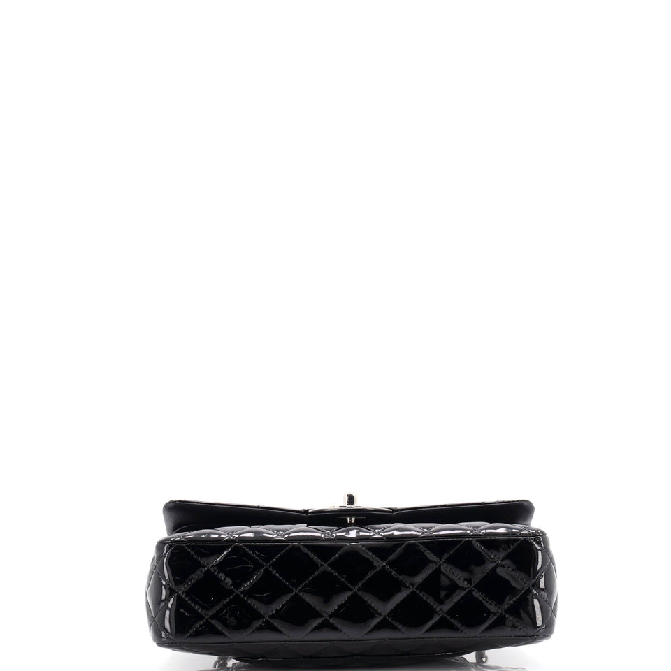 Classic Double Flap Bag Quilted Patent Medium