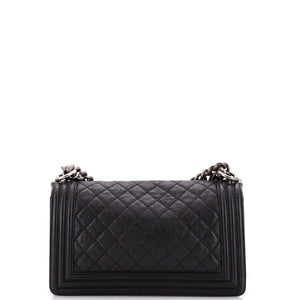 Paris-Dallas Boy Flap Bag Quilted Calfskin with Metal Adornments Old Medium