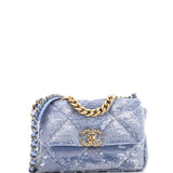 19 Flap Bag Quilted Sequins Medium
