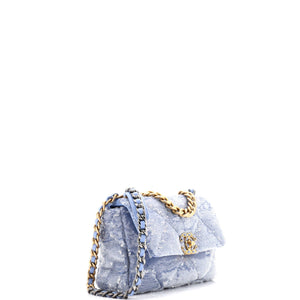 19 Flap Bag Quilted Sequins Medium