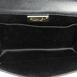 Metal CC Signature Clutch on Chain Embellished Quilted Leather Small