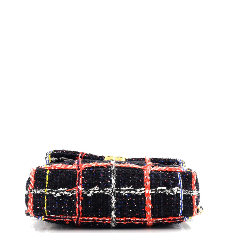 19 Flap Bag Quilted Tweed Medium