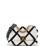 19 Flap Bag Crochet Quilted Calfskin Medium