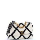 19 Flap Bag Crochet Quilted Calfskin Medium