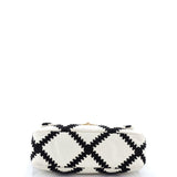 19 Flap Bag Crochet Quilted Calfskin Medium