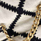 19 Flap Bag Crochet Quilted Calfskin Medium