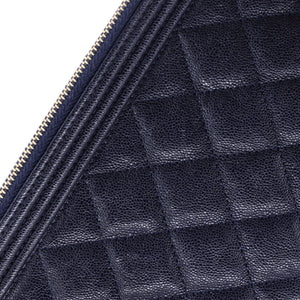 Boy O Case Clutch Quilted Caviar Medium