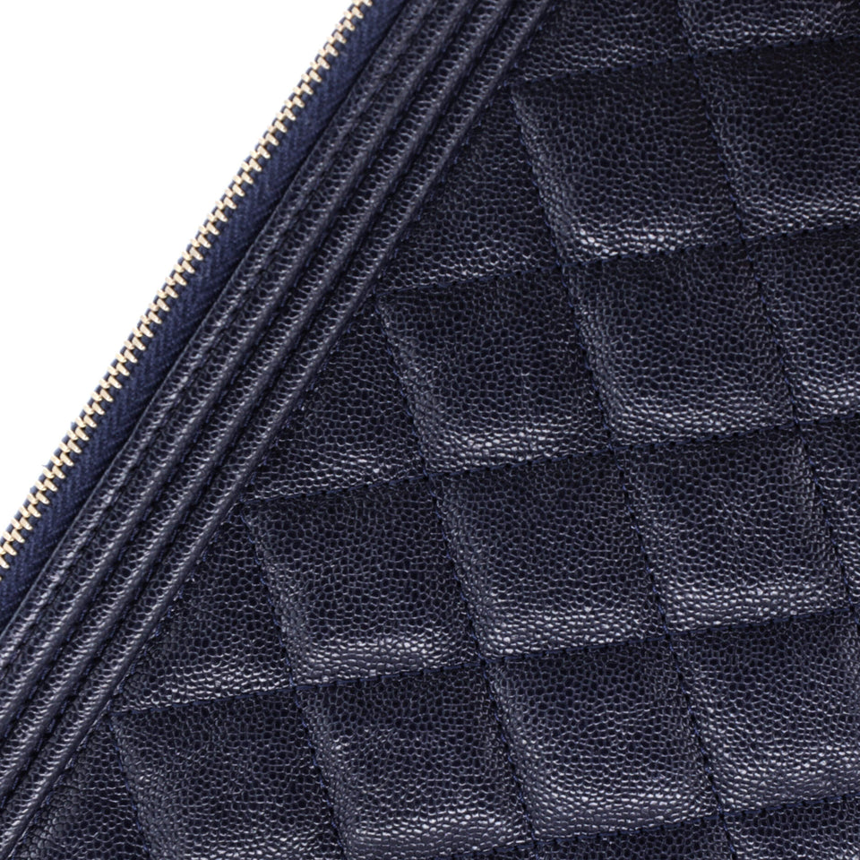 Boy O Case Clutch Quilted Caviar Medium