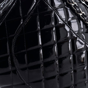 Classic Double Flap Bag Quilted Patent Maxi