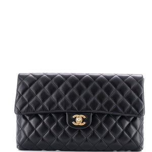 Classic Flap Clutch Quilted Lambskin