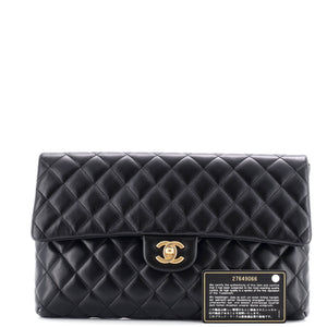 Classic Flap Clutch Quilted Lambskin