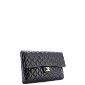 Classic Flap Clutch Quilted Lambskin