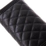 Boy Flap Wallet Quilted Caviar Long