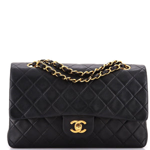 Vintage Classic Double Flap Bag Quilted Lambskin Medium