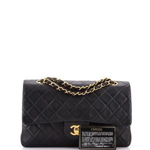 Vintage Classic Double Flap Bag Quilted Lambskin Medium