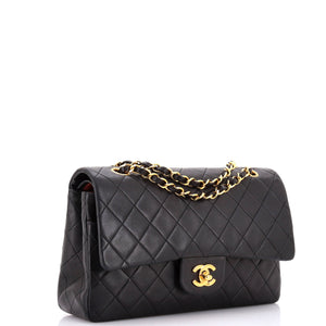 Vintage Classic Double Flap Bag Quilted Lambskin Medium