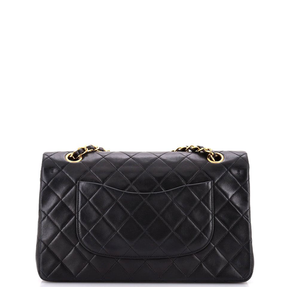 Vintage Classic Double Flap Bag Quilted Lambskin Medium