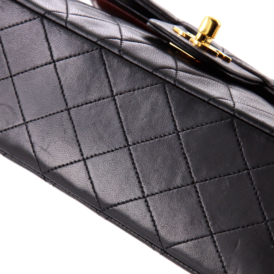 Vintage Classic Double Flap Bag Quilted Lambskin Medium