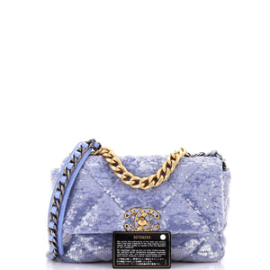 19 Flap Bag Quilted Sequins Medium